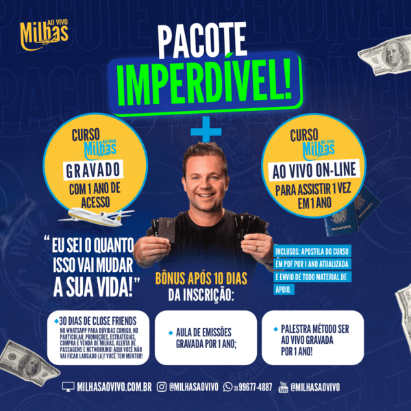 Pacote imperdível (curso gravado 1 ano + assistir o curso ao vivo online 1 x em 1 ano) + bônus