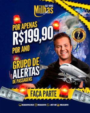 Grupo de alertas de passagens por 1 ano + a apostila do curso milhas ao vivo em pdf sem direito as atualizações da apostila em pdf